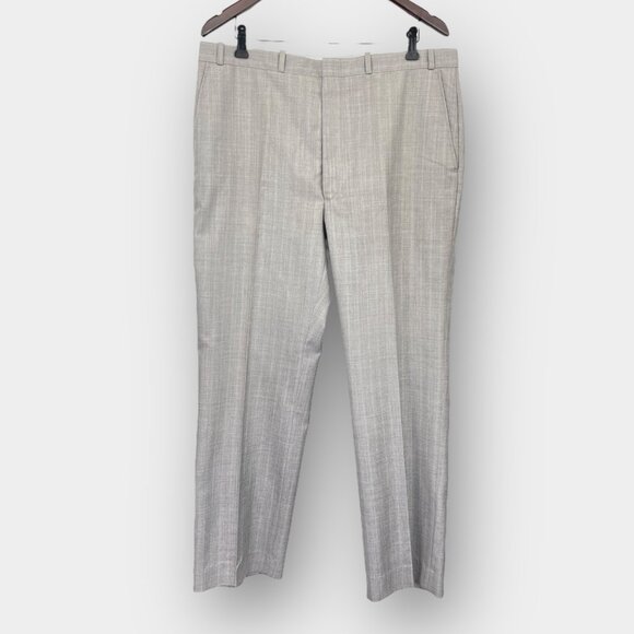 Sid Landen Merit Benchmark Men's 2-Piece Suit‎ Gray 42R Flat Front Pants 38x31 - Picture 5 of 16